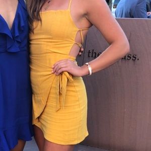 Yellow Whitefox wrap dress - Only have worn once